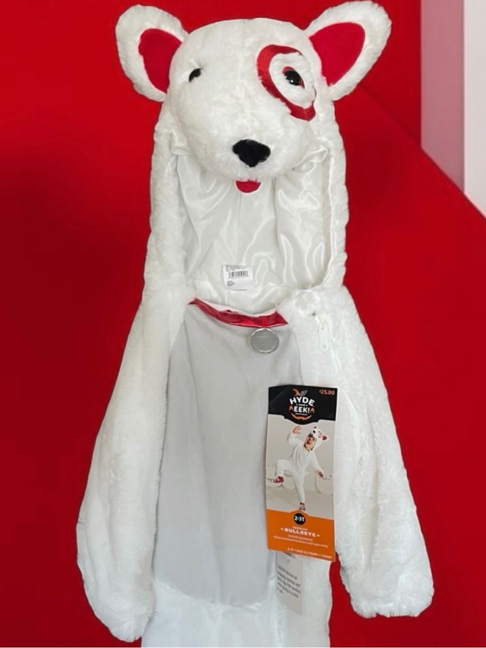 Halloween Costume Target Toddler 2T-3T Bullseye Dog NWT